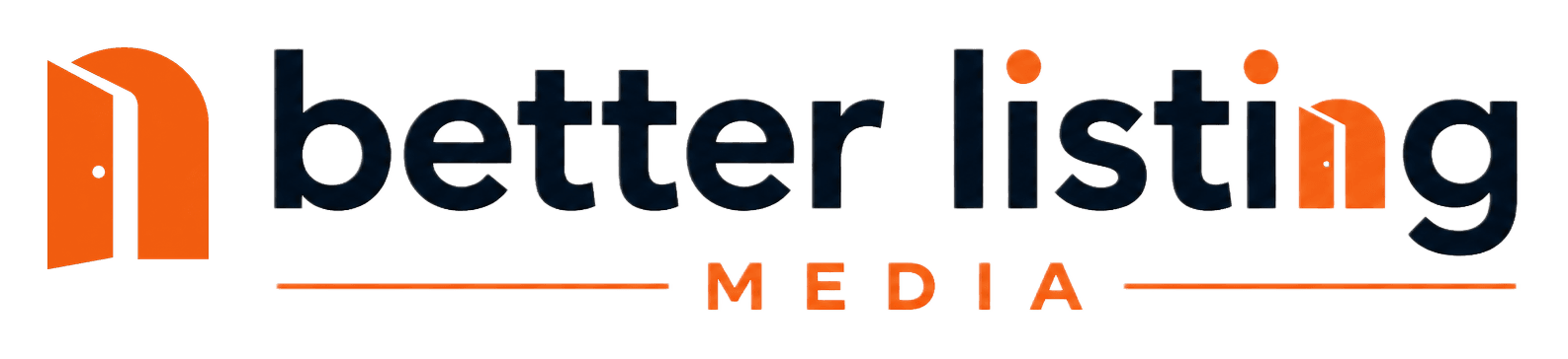 Horizontal logo: the Better Listing Media logo, shown on a light background