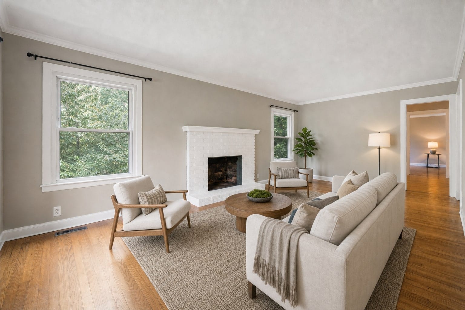 A finished Virtual Staging edit
